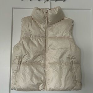 Old Navy Cream Puffer Vest